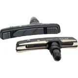 XLC Unisex – Erwachsene Bremsschuhe Cartridge V-Brake BS-V08 4er Set 72 mm, Schwarz, Grau