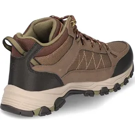 SKECHERS Selmen Melano Trekking Shoes, Chocolate Leather W/Mesh, 45