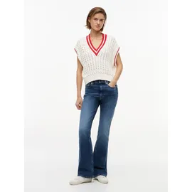 Tommy Hilfiger Pullunder mit Zopfmuster Weiß S