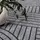 Carpet City Outdoor Teppich Wetterfest 160 cm Rund - Grau-Anthrazit - Wendeteppich, Beidseitiges Geometrisches Muster - Balkonteppich Wasserfest Outdoor - Terrassenteppich