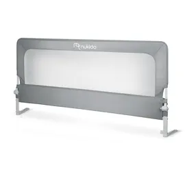 nukido Bettschutzgitter 200 cm Grau