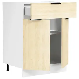 MID.YOU Herdumbauschrank 60 x 82 x 46 cm Weiß