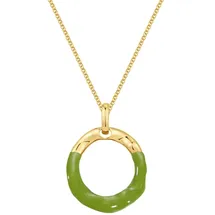 yokoamii Kette mit Anhänger AV105 Gelbgold