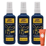 Anti Brumm Ultra Tropical 3x 150 ml I Schutz vor tropischen Mücken I Insektenrepellent I Mückenspray I Abwehr von Mücken und Zecken I Urlaub, Fernreisen I Deet I Spar-Set plus Pharma Perle give-away