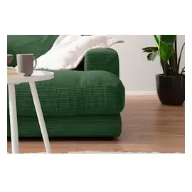 KAWOLA Big Sofa Madeline Cord smaragd