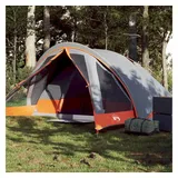 vidaXL Kuppelzelt 4 Personen Grau/Orange