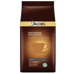JACOBS Nachhaltige Entwicklung - Caffè Crema Kaffeebohnen, Arabicabohnen kräftig, 1,0 kg