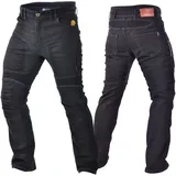 Trilobite Parado Doublelayer Motorrad Jeans Schwarz Regular Fit Gr. 34/32