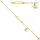 Jobo Schildband Armband goldfarben 16 cm