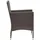 vidaXL Garten-Essstühle 2 Stk. Poly Rattan Braun