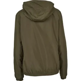 URBAN CLASSICS Ladies Basic Pull Over Jacket - Dark Green - L