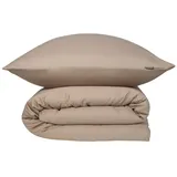 SCHIESSER Ella Uni Cappuccino 155 x 220 cm + 80 x 80 cm