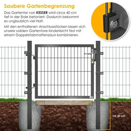 Kesser Gartentor Premium 80 x 106 cm Anthrazit 