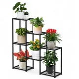 DanDiBo Blumenregal, Schwarz, Metall, 96x101x23 cm, Wohnzimmer, Wohnzimmertische, Blumenständer