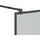 vidaXL Duschwand Walk-In Dusche 80 x 195 cm Dunkel ESG Glas Schwarz