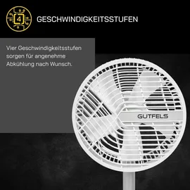 Gutfels VENTI 3020 R 20 cm Tischventilator Weiß