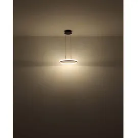 GLOBO Hängelampe 1-flg. 150 cm rund grau