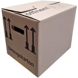 10 St. Umzugskarton 400 x 320 x 330 mm mit Tragegriffe, Bücherkarton, Akten Ordner Aufbewahrung