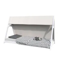 le quai des affaires Hausbett, Weiß, Holz, 90x200 cm, Kinder- - Jugendzimmer, Kindermöbel, Kinderbetten, Hausbetten