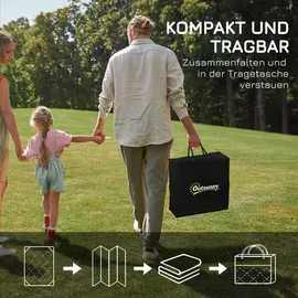 Outsunny Outdoor-teppich, Campingteppich mit Doppelseitigem Design, für Balkon,