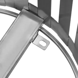 Ulsonix Abfalleimer rund 12 l Silber