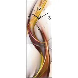 Artland Wanduhr »Glasuhr Abstrakes Design Orange«, wahlweise mit Quarz- oder Funkuhrwerk, lautlos ohne Tickgeräusche Artland orange