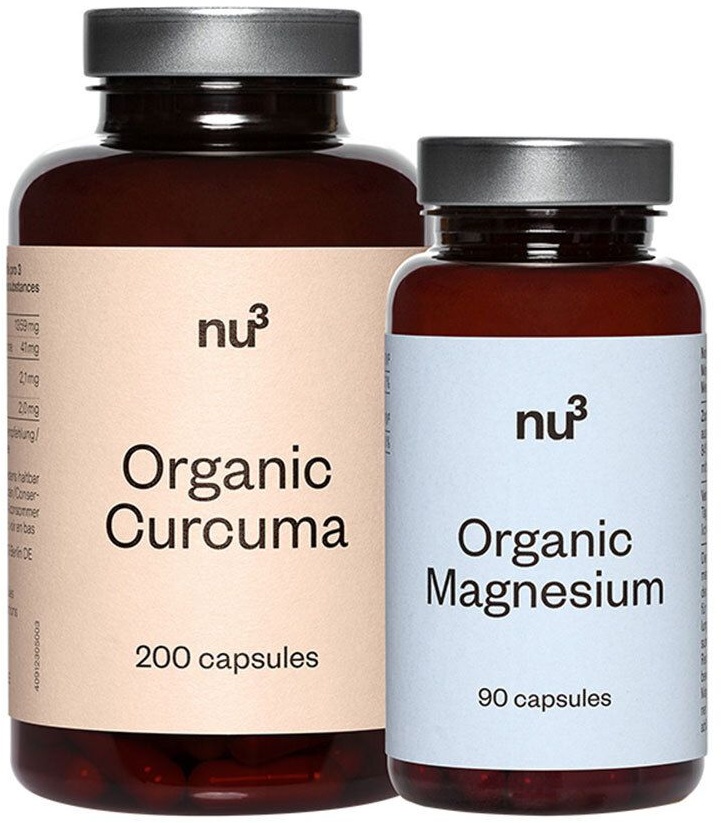 nu3 Bio Magnesium Kapseln + nu3 Bio Kurkuma Kapseln