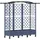 vidaXL Hochbeet mit Rankgitter und Dach 163 x 40 x 129 cm Grau