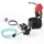 Vevor SKYSHALO Dieselpumpe, 12 V DC, 15 GPM, 1/4 PS, elektrisch und tragbar mit Auto-Stop-Düse, verlängerten Schläuchen für Kraftstoff, Diesel, Kerosin, und Methanol-Gemisch