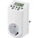Sygonix SY-5045300 Steckdosen-Timer digital Wochenprogramm 1800 W IP20 Countdown-Funktion,
