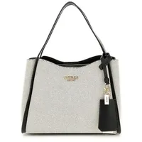 GUESS Schultertasche Nicolette Girlfriend Satchel Natural / Black