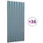 vidaXL Dachpaneele 36 Stk. Pulverbeschichteter Stahl Grau 80x36 cm