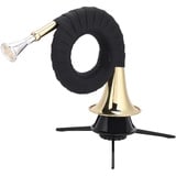 Demeras F ̈1rst Pless Horn,Taschenjagdhorn Jagdhorn Leichtes tragbares Messinghorn Musikinstrumentenset Bb Jagdhorn f ̈1r Musikliebhaber und Lernende, Blasinstrument