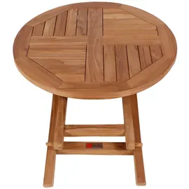 Mr. Deko Sutton Klapptisch Ø 70 x 75 cm Braun