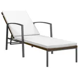 vidaXL Gartenliege 195 x 60 x 95 cm braun