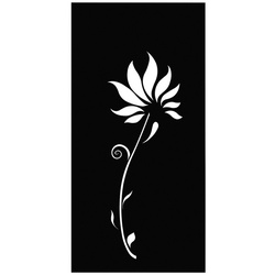 FLORAWORLD Sichtschutz »Lilie«, Stahl, HxL: 178 x 90 cm - grau