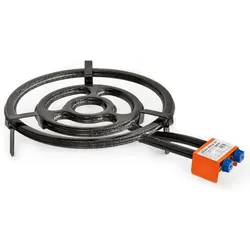 Paellabrenner 50 cm Ringbrenner 25,35 kw + Gasschlauch / Druckminderer (Gaskocher, Campingkocher, Gasbrenner, Hockerkocher, Lanzenbrenner  Kessel)