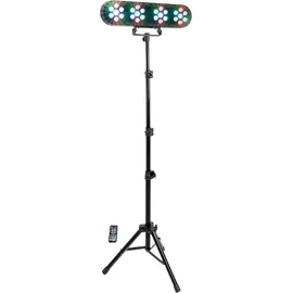 Party Light & Sound FUNLED Lichtshow mit 4 Effekten auf Teleskopstativ