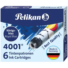 Pelikan 4001 Königsblau, 6 Stück