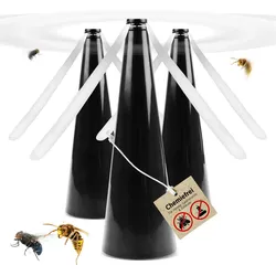3 Stück Fliegenwedler Fliegenabwehr Fliegenvertreiber Insektenschutz Lebensmittel FW223