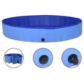 vidaXL Hundepool Faltbar Blau 200x30 cm