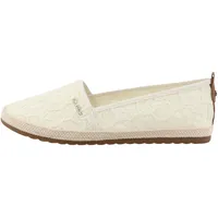 Tom Tailor Damen 7490090015 Flacher Slipper, cream, 36 EU