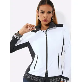 CREATION L Shirtjacke Schwarz-Weiß 36