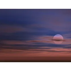 Fototapete PAPERMOON "HIMMELSONNE WOLKEN WELTALL SONNENUNTERGANG SOMMER XXL", bunt, B:4,50m L:2,80m, Vlies, Tapeten