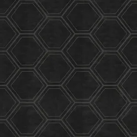 Superfresco Easy Vliestapete Geo Hexagon 10 m x 52 cm 1 St Schwarz