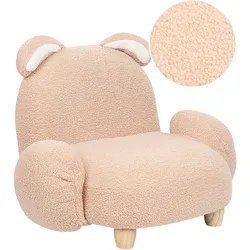 Kindersessel Teddy-Optik beige Tierform Hase KANNA