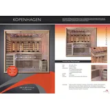 Kopenhagen Waterwave Sauna kombi Infrarotkabine für 1 - 5 Personen