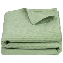 ZOLLNER Kuscheldecke 150 x 200 cm Grün