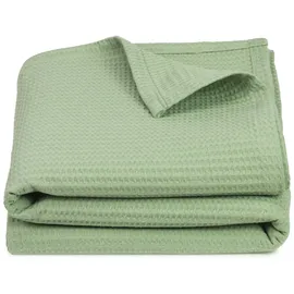 ZOLLNER Kuscheldecke 150 x 200 cm Grün