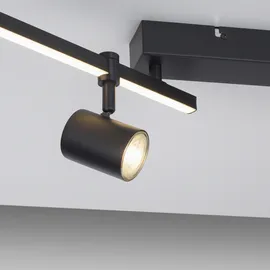 Paul Neuhaus Barik 4-flammig 120 cm schwarz